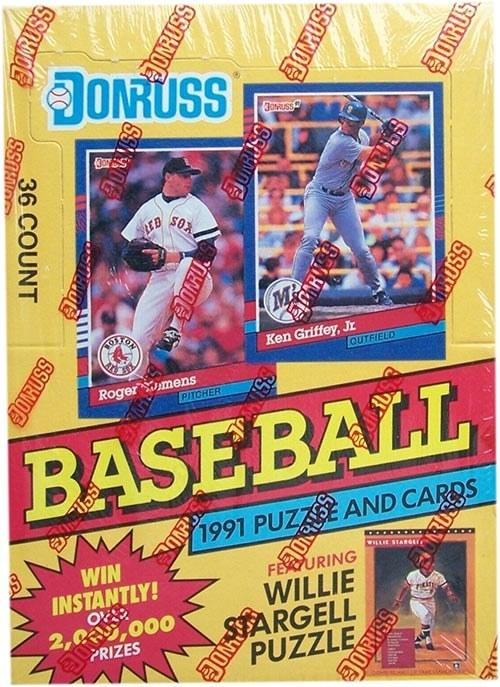 1991 Donruss Baseball Puzzle And Cards